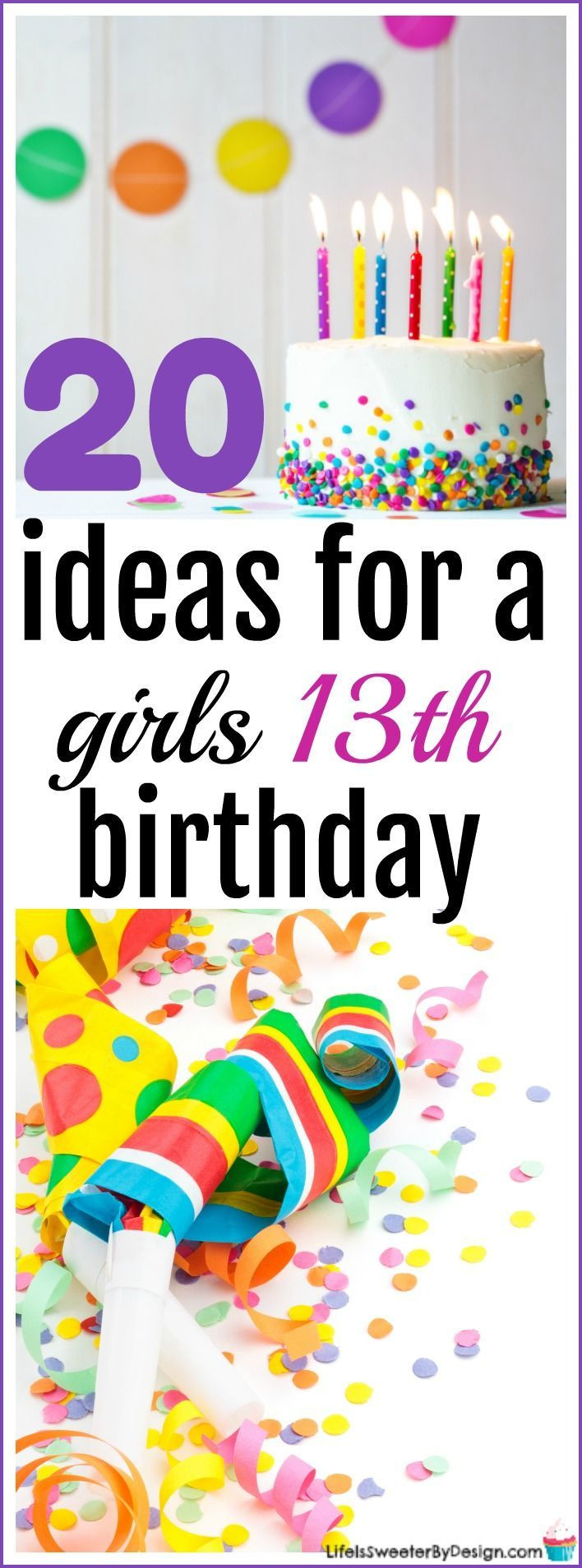 13Th Birthday Gift Ideas For Girl
 Best 25 13th birthday party ideas for girls ideas on