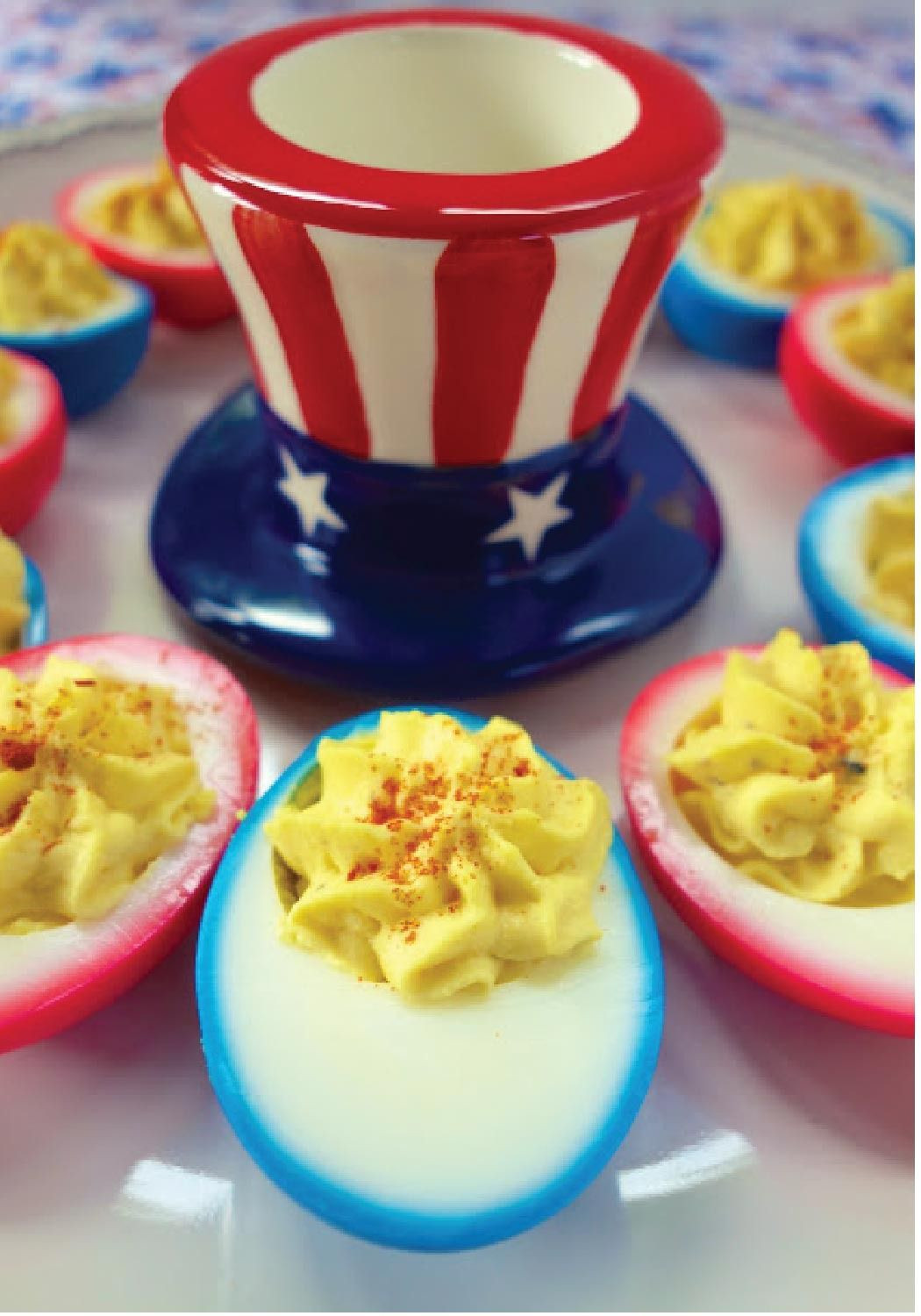 4Th Of July Deviled Eggs
 Patriotic Deviled Eggs – This appetizer is sure to be a