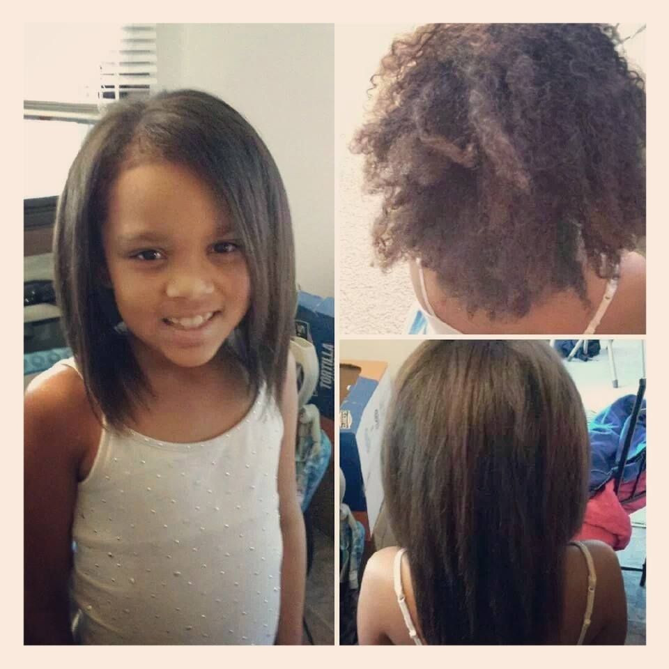 8 Yr Old Girl Hairstyles
 Brazillian Blowout on my beautiful 8 year old daugher She