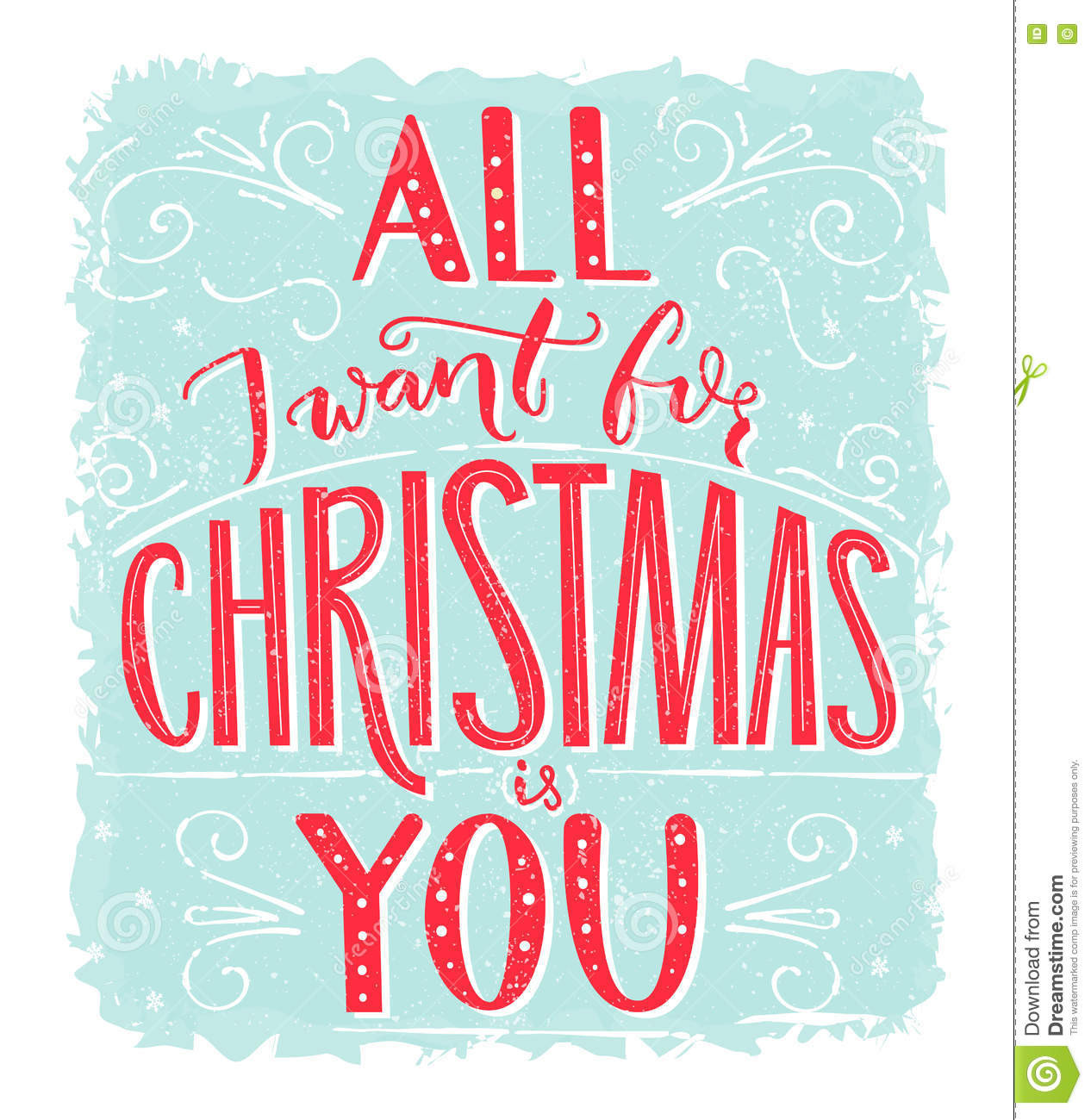All I Want For Christmas Quotes
 All I Want For Christmas Is You Greeting Card With