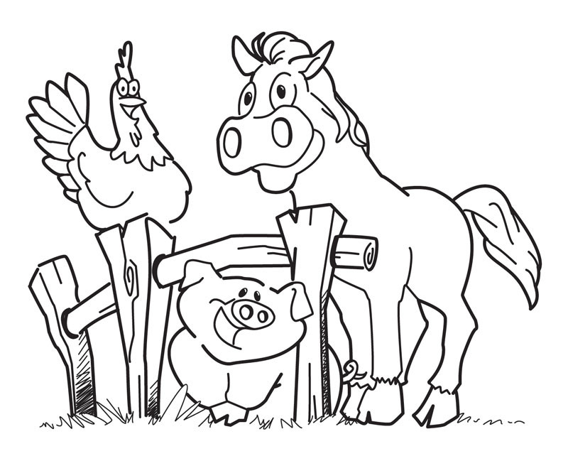 Animals Printable Coloring Pages
 Free Printable Farm Animal Coloring Pages For Kids