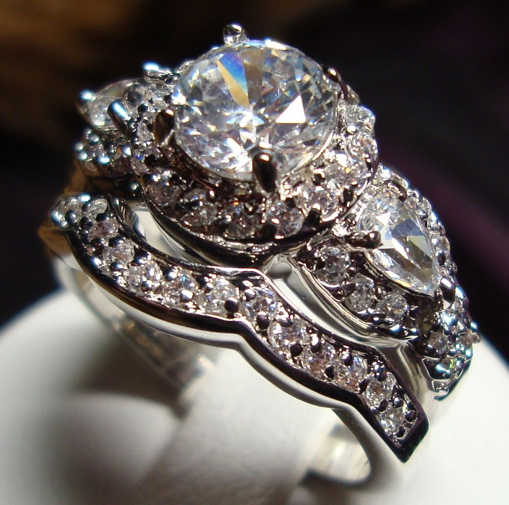 Antique Wedding Ring
 Stunning CZ Vintage Style Women Engagement Wedding Rings