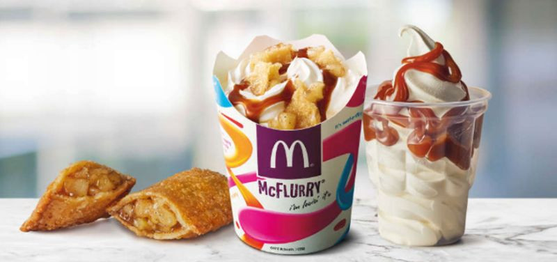 Apple Pie Mcflurry
 McDonalds Has ficially Released An Apple Pie McFlurry