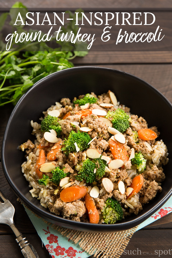 Asian Ground Turkey Recipes
 Asian Ground Turkey and Broccoli Such the Spot
