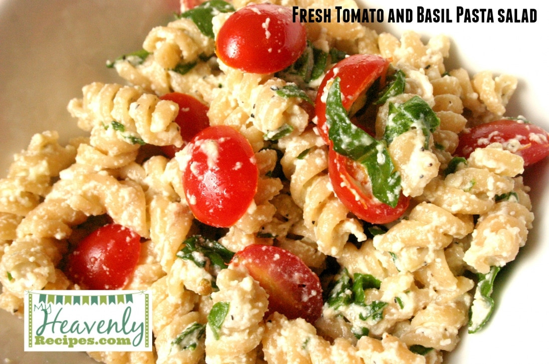 Basil Pasta Salad
 Fresh Tomato & Basil Pasta Salad Recipe