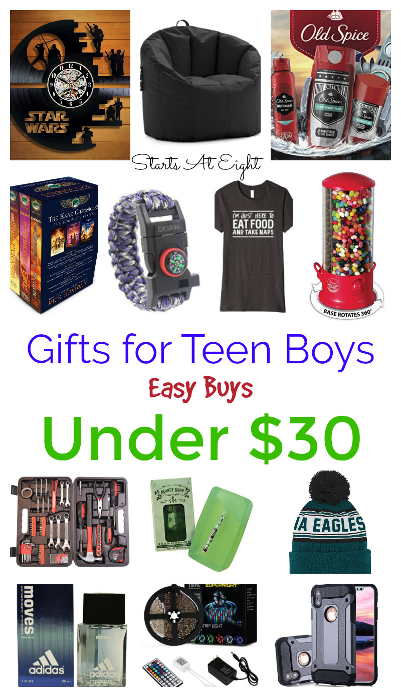 Best Gift Ideas For Boys
 Gifts for Teen Boys Easy Buys Under $30 StartsAtEight