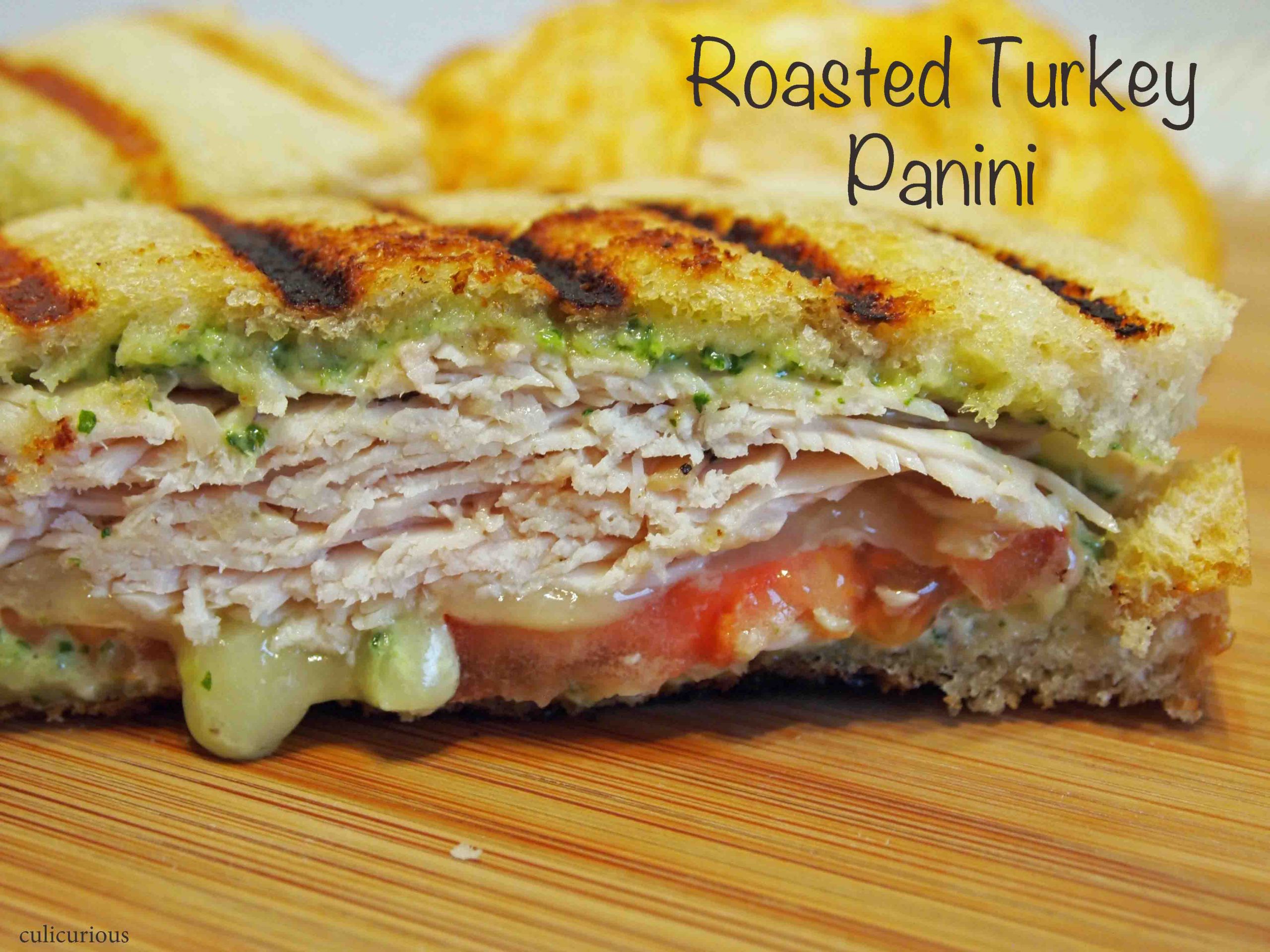 Best Panini Sandwich Recipe
 Roasted Turkey Panini Recipe with Arugula Pesto Mayo
