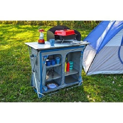 Camping Kitchen Storage
 Camping Cooking Cupboard Portable Camp Kitchen Table