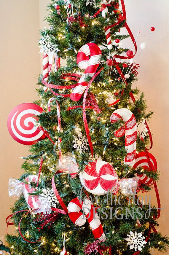 Candy Cane Christmas Tree Decorations
 Candy decorations Peppermint candy and Peppermint on