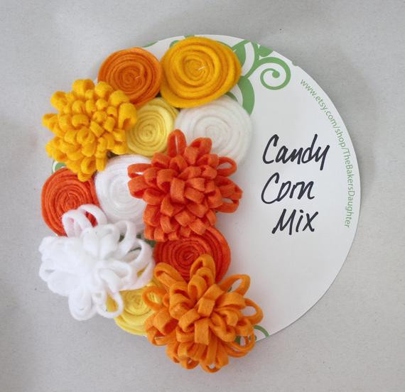 Candy Corn Colors
 Candy Corn Flowers Halloween Candy Colors by