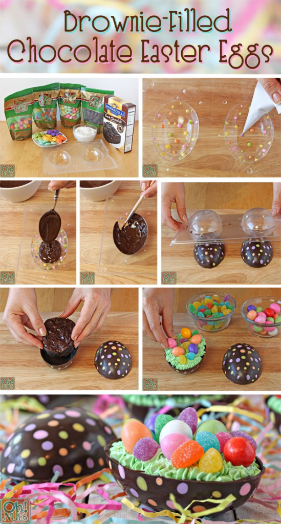 Candy Easter Eggs Recipe
 Brownie Filled Chocolate Easter Eggs