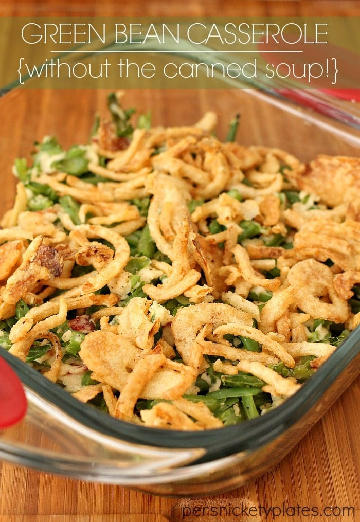 Canned Green Bean Casserole
 Green Bean Casserole without the canned soup