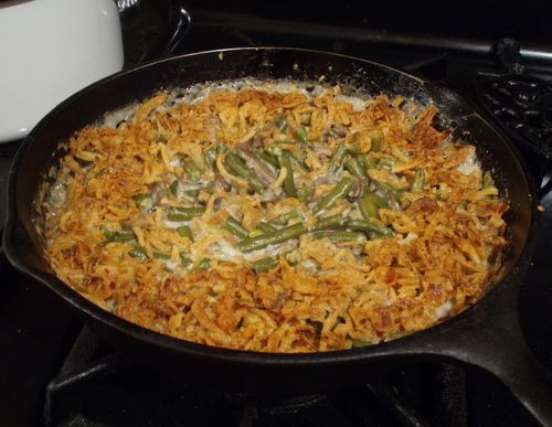 Canned Green Bean Casserole
 Green Bean Casserole without the canned soup on