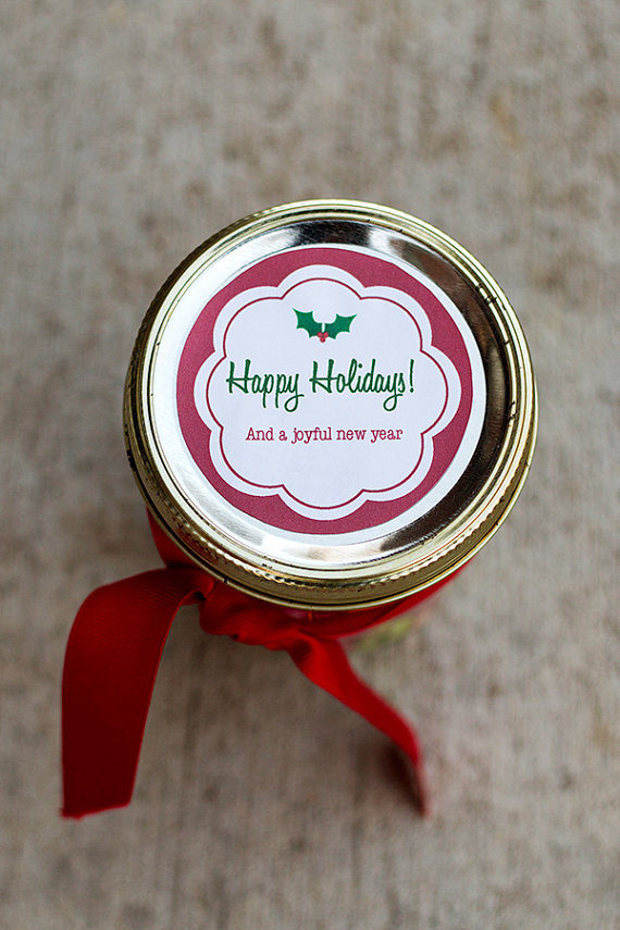 Canning Gift Ideas Holidays
 Printable Christmas mason jar label Holiday canning jar