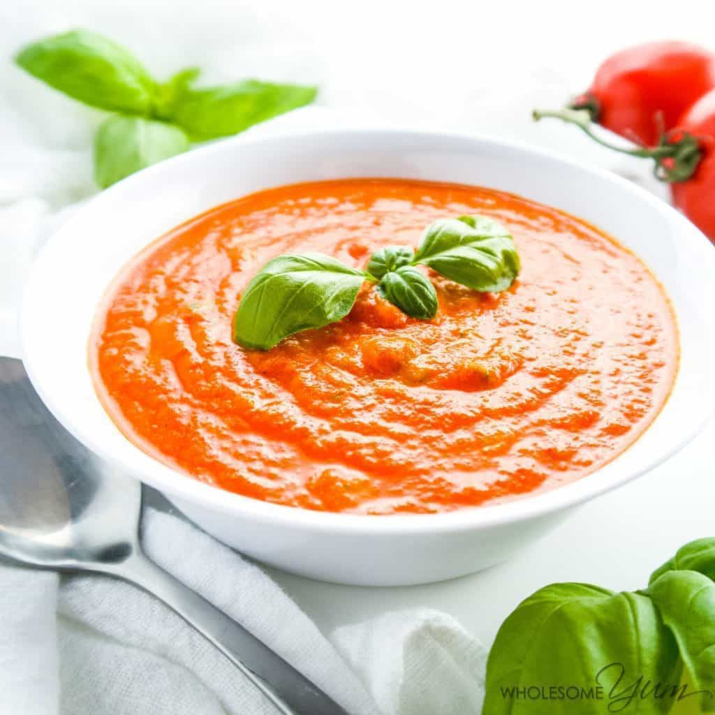 Carbs In Tomato Soup
 5 Ingre nt Roasted Tomato Soup Low Carb Gluten free