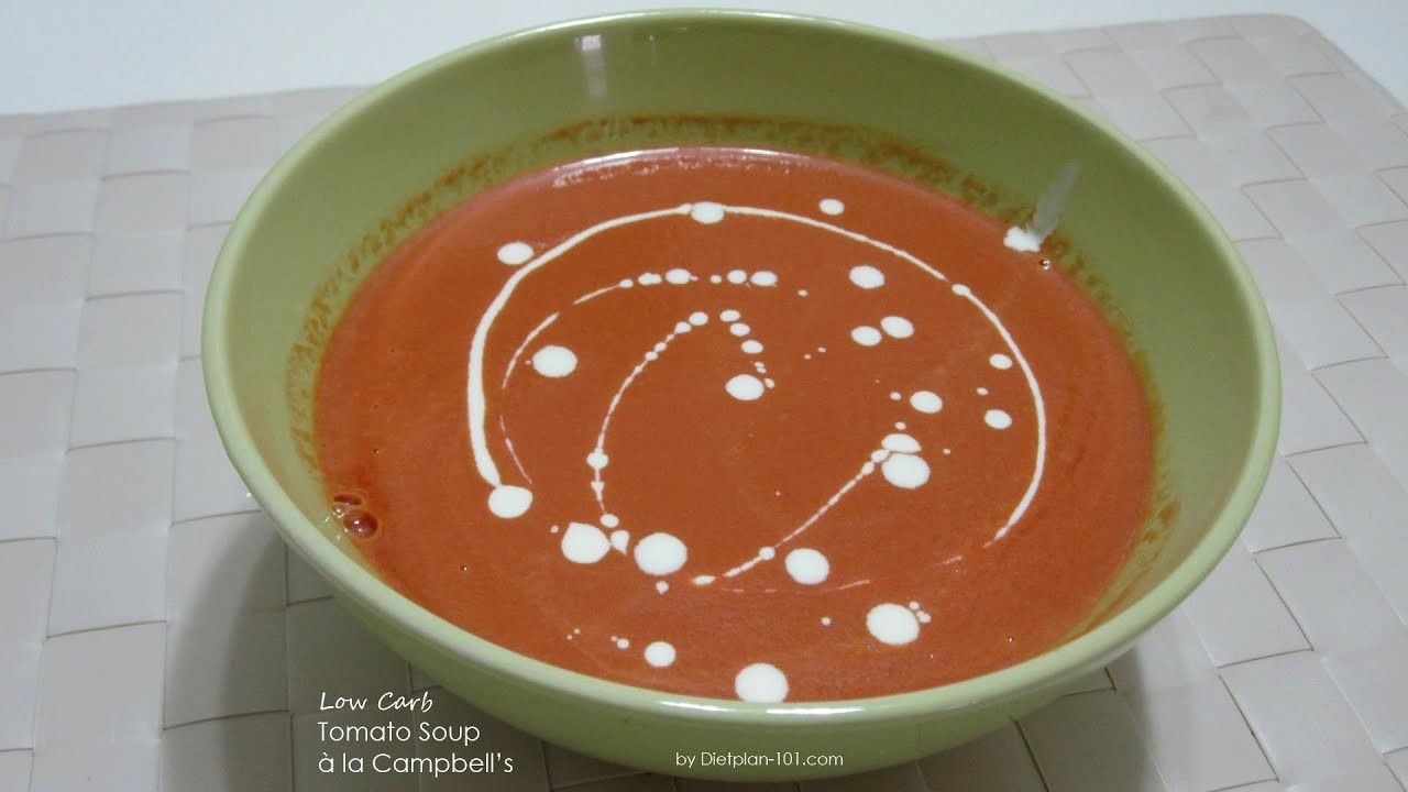 Carbs In Tomato Soup
 Low Carb Tomato Soup à la Campbell’s