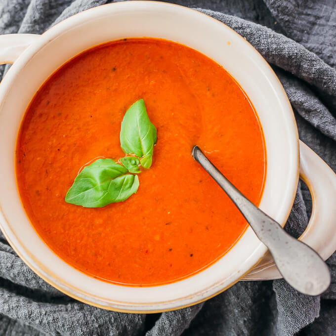 Carbs In Tomato Soup
 Tomato Basil Soup Low Carb Savory Tooth