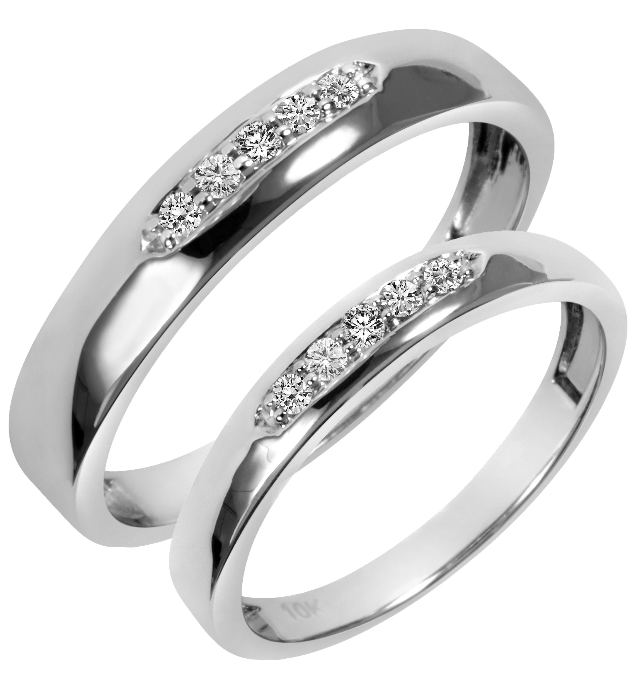 Cheap Matching Wedding Bands
 View Full Gallery of Brilliant him and her wedding bands