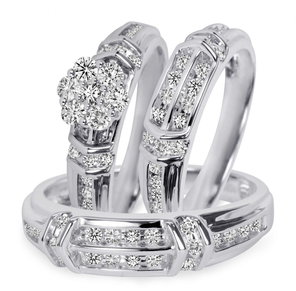 Cheap Matching Wedding Bands
 Stylish trio wedding ring sets under 500 Matvuk