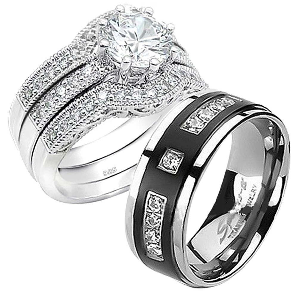 Cheap Matching Wedding Bands
 View Full Gallery of Incredible cheap wedding bands his
