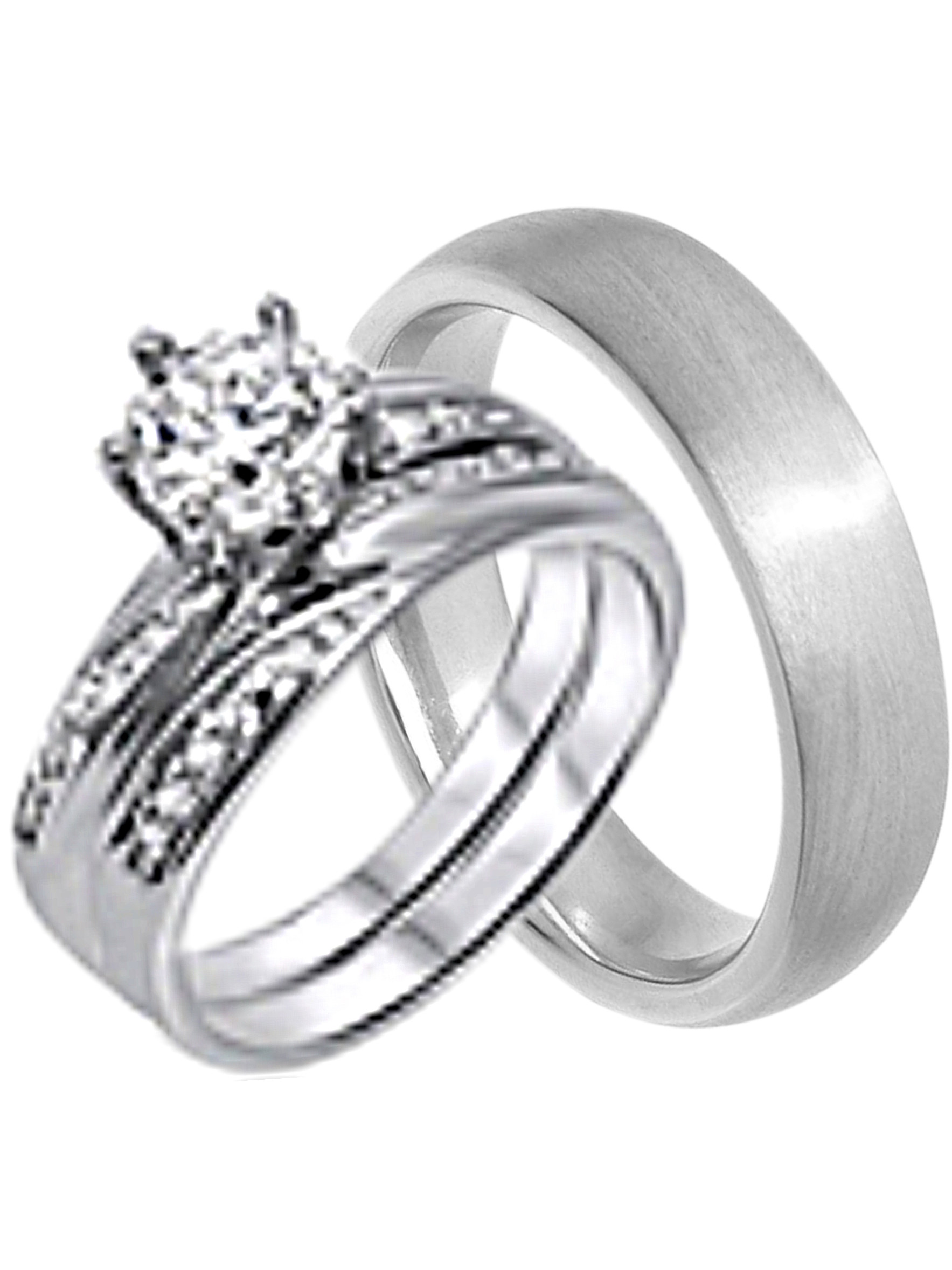 Cheap Wedding Ring Sets For Her
 His and Hers Wedding Ring Set Cheap Wedding Bands for Him