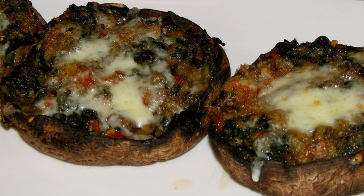 Cheese Stuffed Portobello Mushroom Recipes
 What s For Dinner Tonight La s RECIPES Spinach and