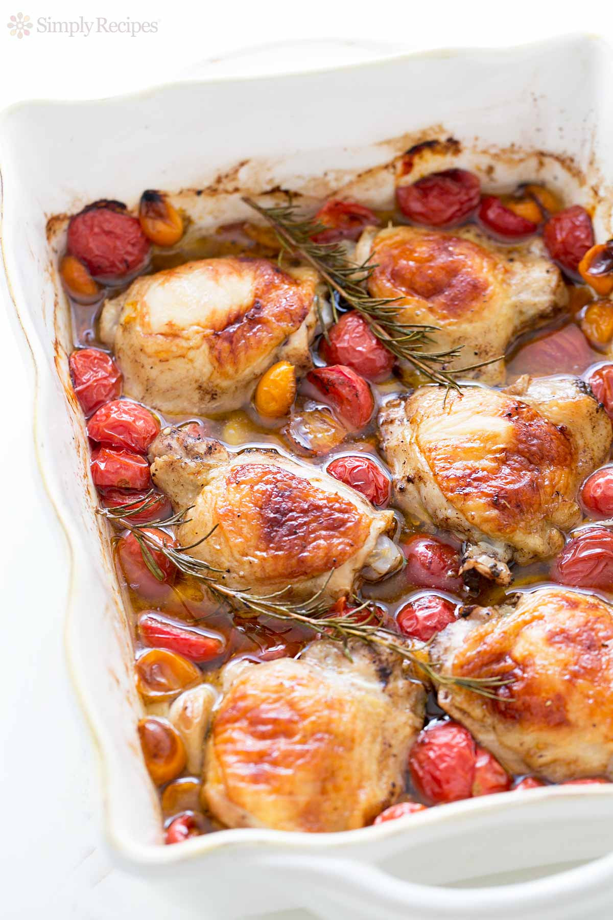 Chicken Baked Recipe
 Baked Chicken with Cherry Tomatoes and Garlic Recipe