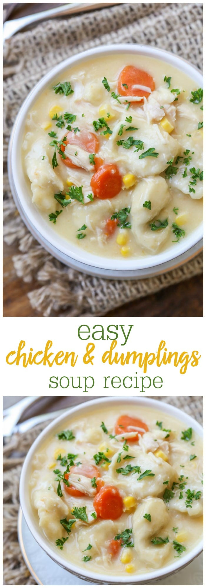 Chicken Dumplings Soup
 EASY Chicken Dumpling Soup