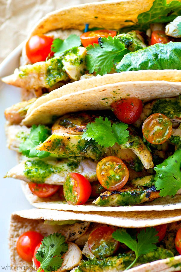 Chicken Sauces And Marinades
 Greek Marinated Grilled Chicken Tacos with Easy Chimichurri