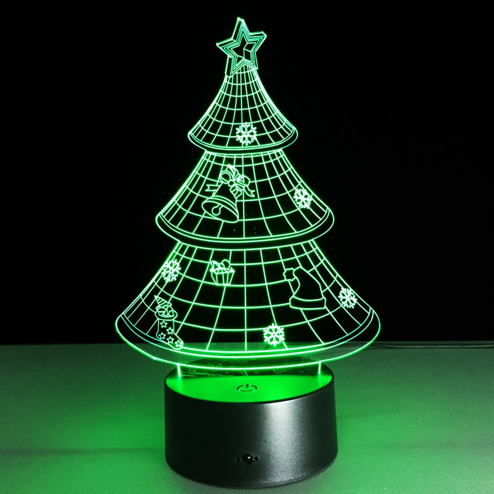Christmas Tree Lava Lamp
 Christmas Tree Decoration Home Party 3D Lamp LED Night