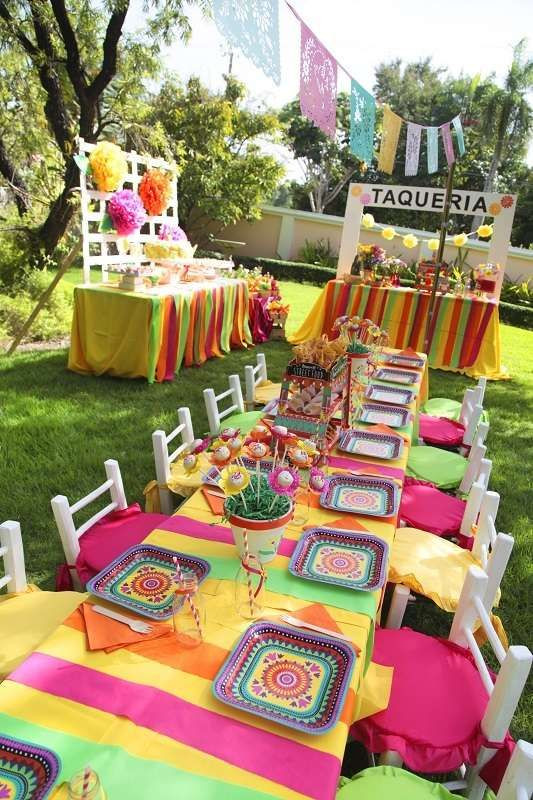 Cinco De Mayo Birthday Party Ideas
 Gorgeous table at a Cinco de Mayo party See more party