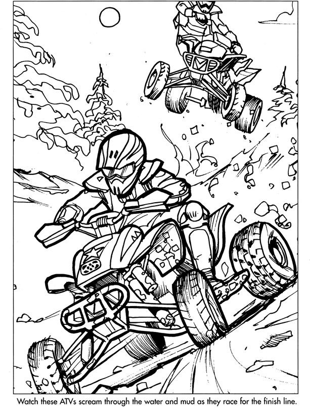 Coloring Book For Boys
 3 extreme sports coloring pages always looking for