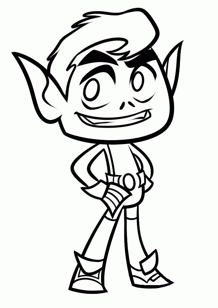 Coloring Book Games For Boys
 Teen titans go coloring pages beast boy