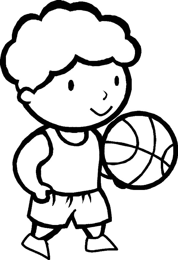 Coloring Book Games For Boys
 Cartoon Girl Playing Basketball Cliparts