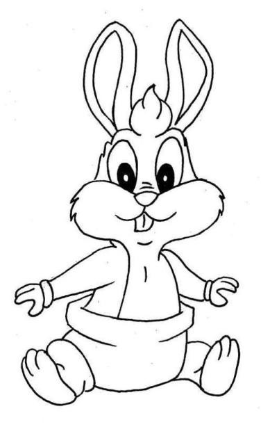 Coloring Pages Of Baby Bunnies
 Baby Bunny Rabbit Coloring Pages high resolution