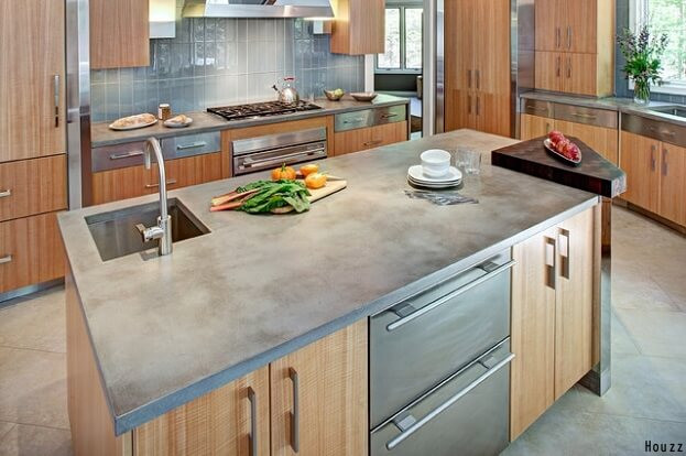 Concrete Kitchen Countertops Cost
 2016 Kitchen Countertop Trends Design