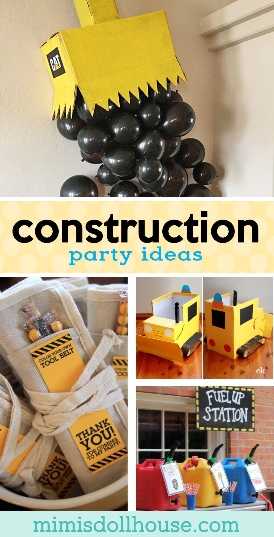 Construction Birthday Party Ideas Homemade
 Pin on Parties and Party Ideas