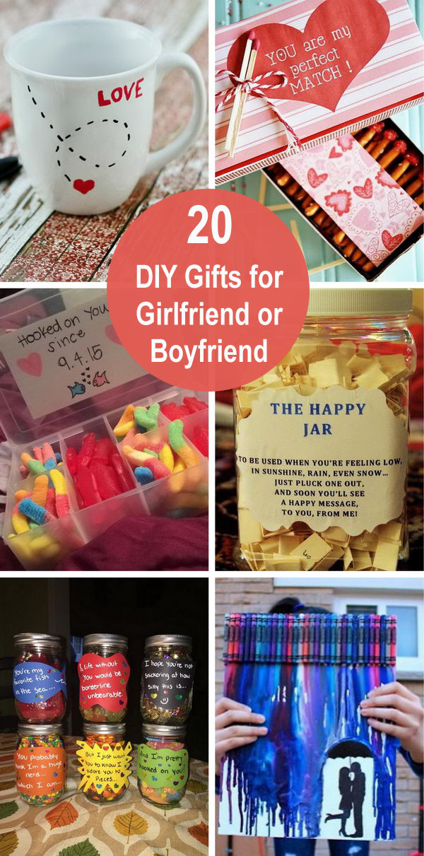 Creative Birthday Gift Ideas For Girlfriend
 20 DIY Gifts for Girlfriend or Boyfriend