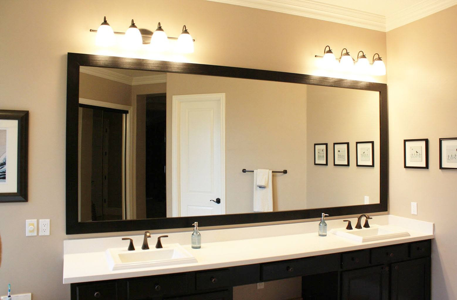Custom Framed Bathroom Mirrors
 Awesome How to Frame A Bathroom Mirror Tnto Section