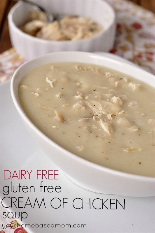 Dairy Free Chicken Recipes
 Dairy Free and Gluten Free Cream of Chicken Soup your