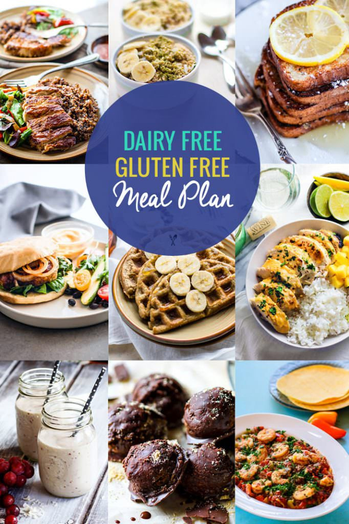 Dairy Free Dinner Ideas
 Healthy Dairy Free Gluten Free Meal Plan Recipes