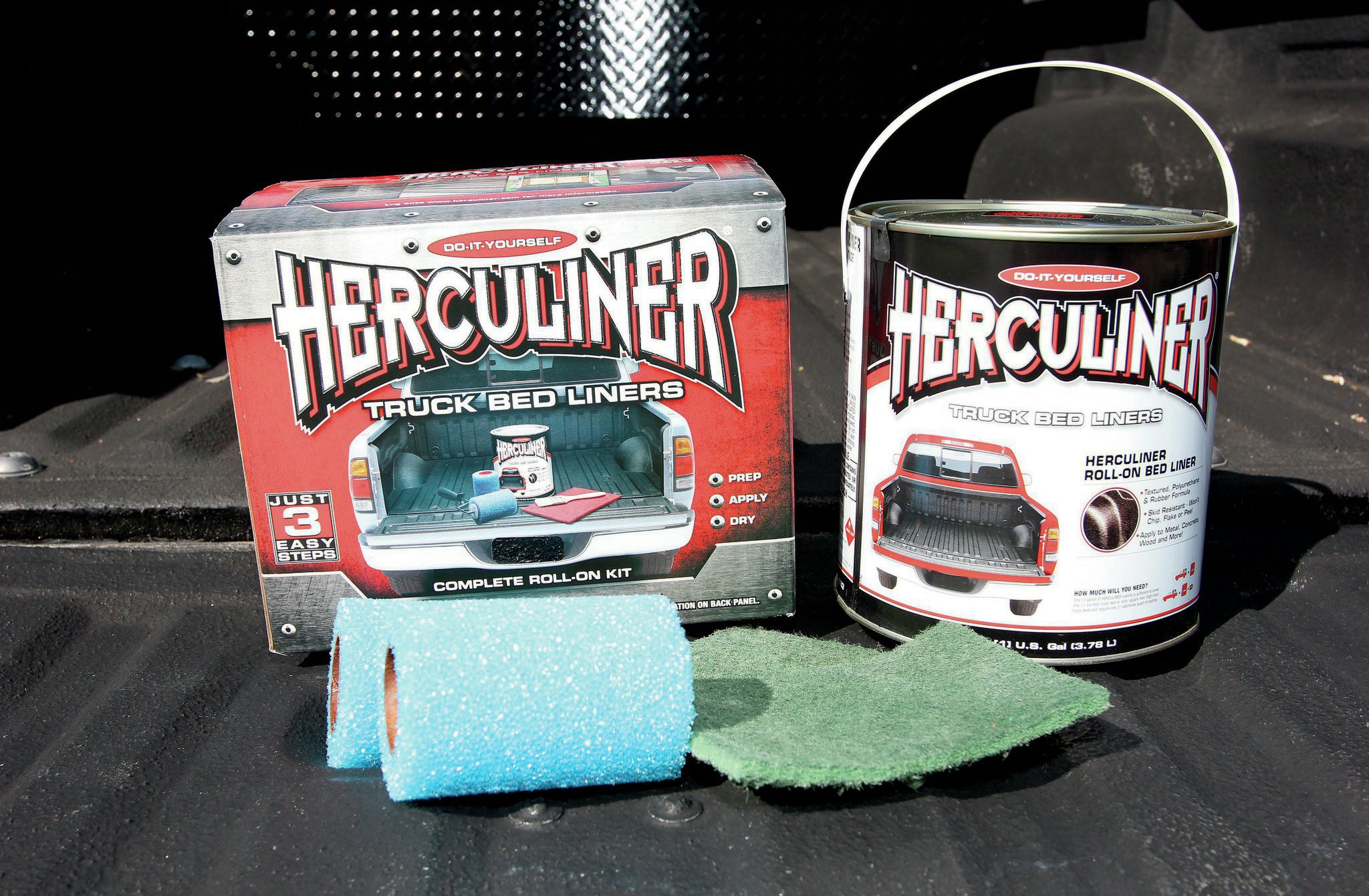 DIY Bed Liner Kit
 Herculiner DIY Roll on Bedliner Kit How to & Image