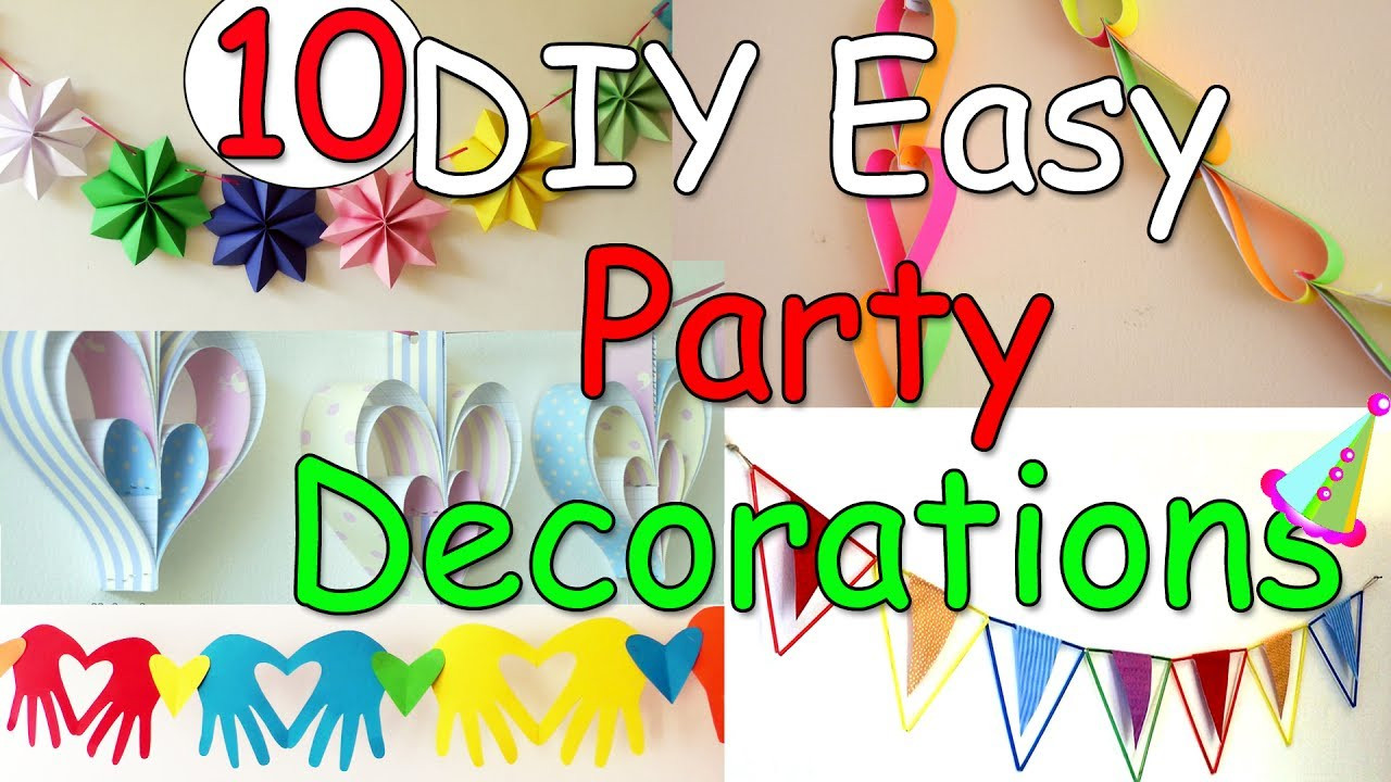 DIY Decoration For Party
 10 DIY Easy Party Decorations Ideas Ana