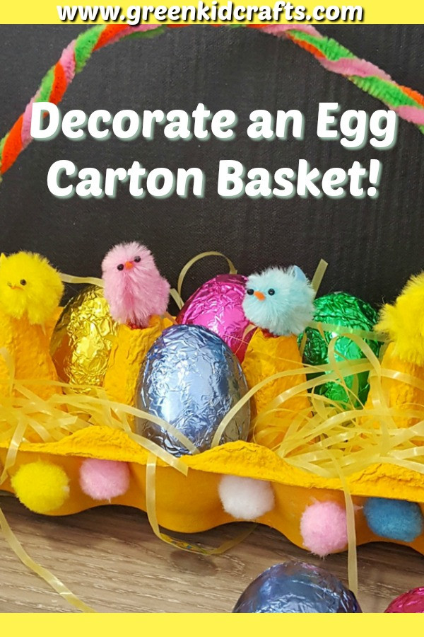 Diy Easter Basket For Toddler
 Decorate a DIY Easter Basket made from Egg Cartons
