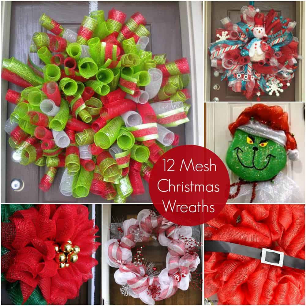 DIY Mesh Christmas Wreath
 12 Ideas for Christmas Mesh Wreaths DIY Candy