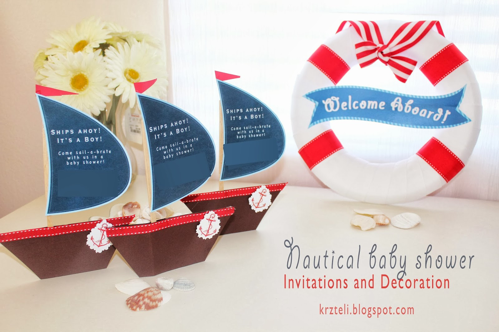 Diy Nautical Baby Shower Favors
 Pink Confessions DIY Nautical Baby Shower Invitation