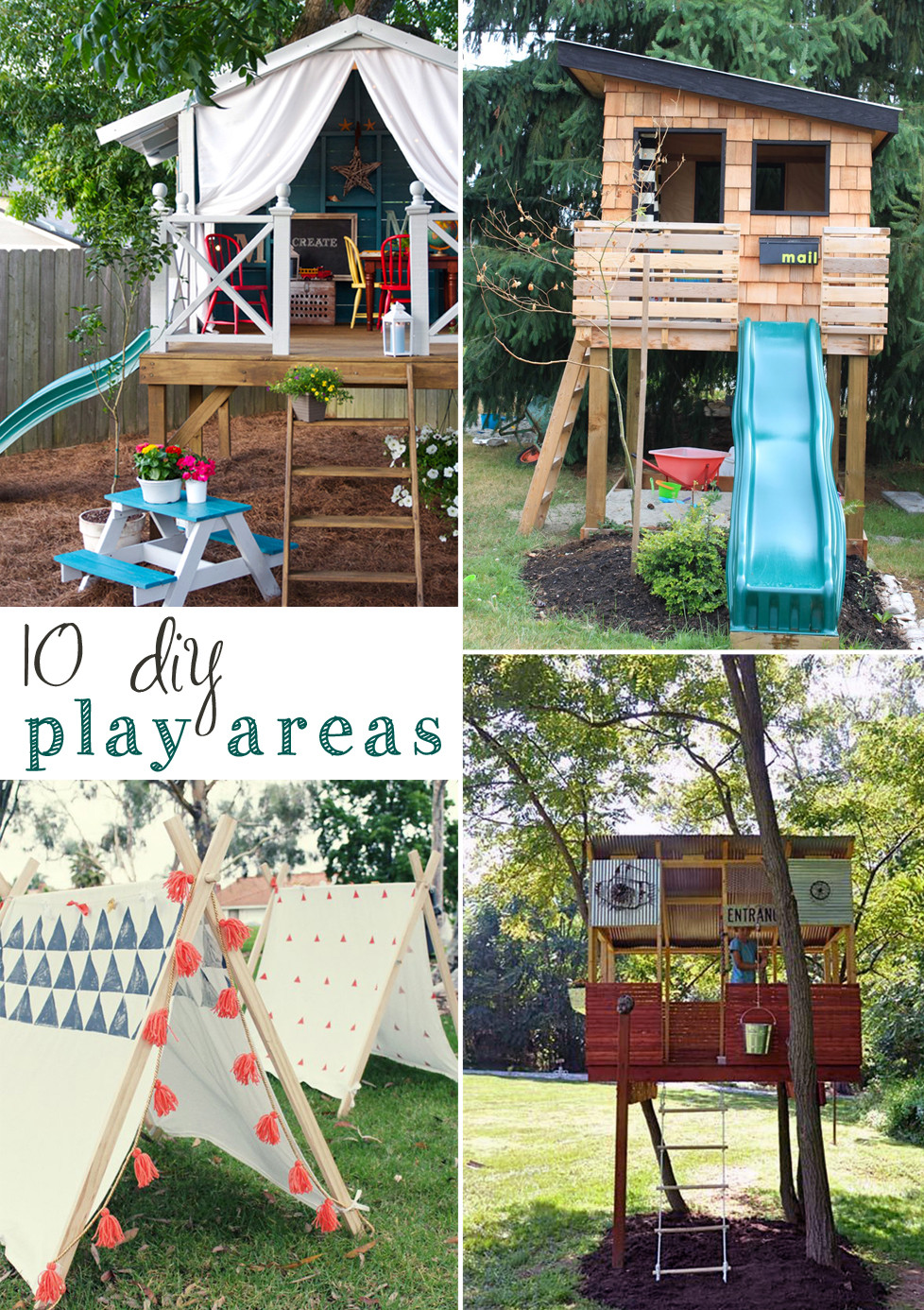DIY Outdoor Playset
 10 DIY outdoor playsets — Tag & Tibby Design