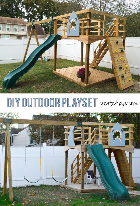 DIY Outdoor Playset
 15 Awesome Backyard DIY Projects