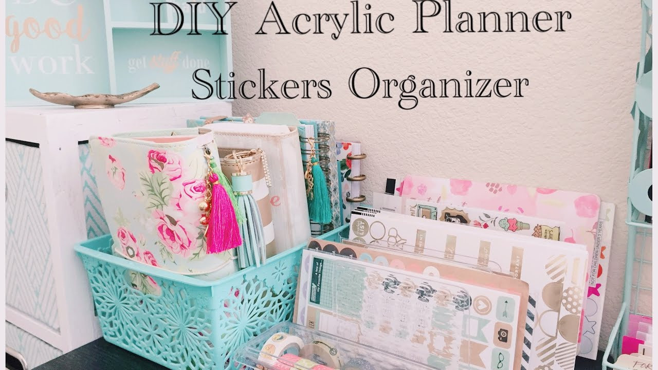 DIY Planner Sticker
 Dollar Tree DIY Acrylic Planner Stickers Organizer Plus