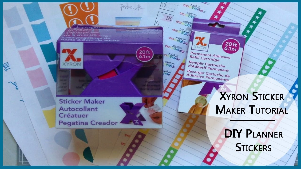 DIY Planner Sticker
 DIY Planner Stickers Using Xyron Sticker Maker